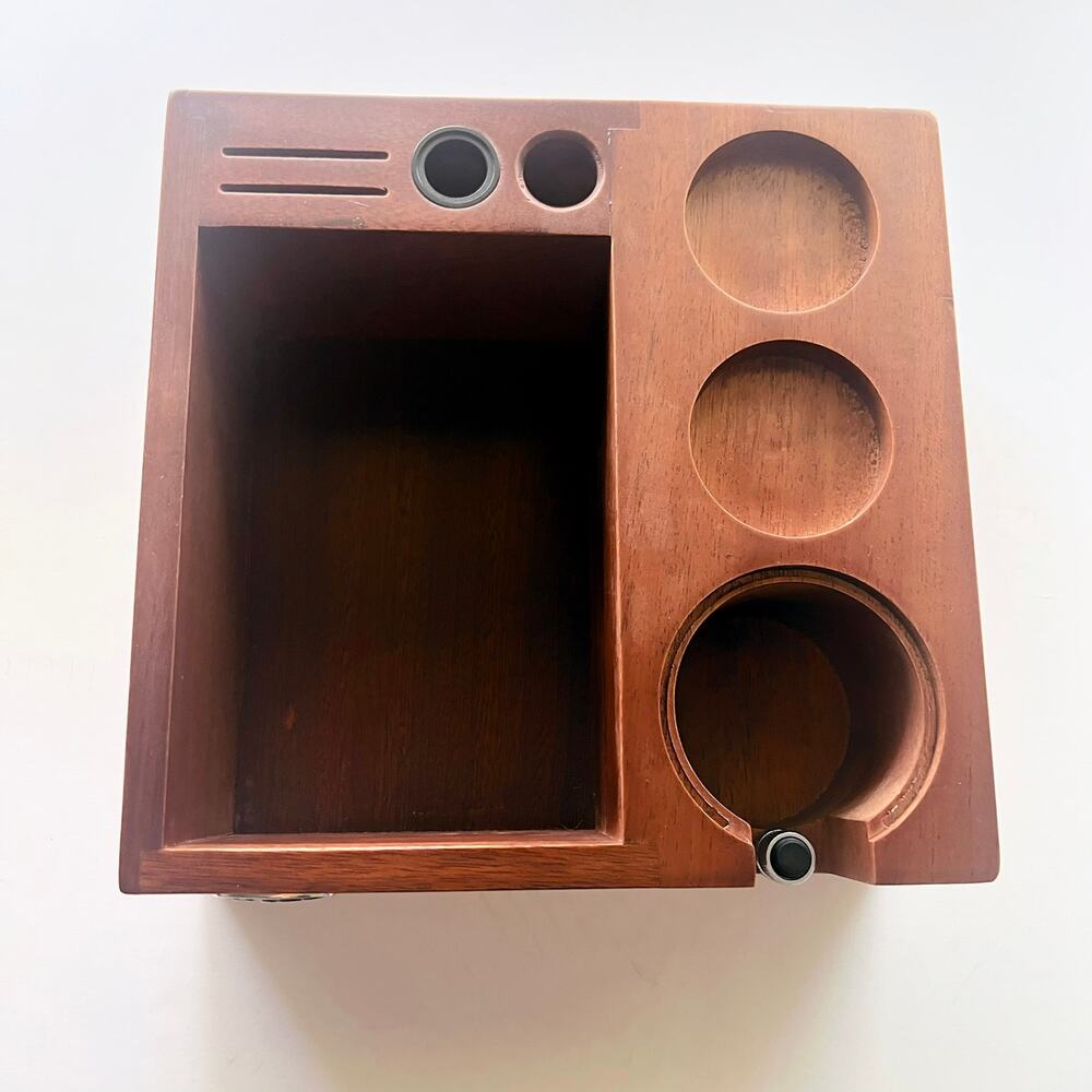 IKAPE Wooden Espresso Tamper Station Knockbox Organizer- Sold As Is